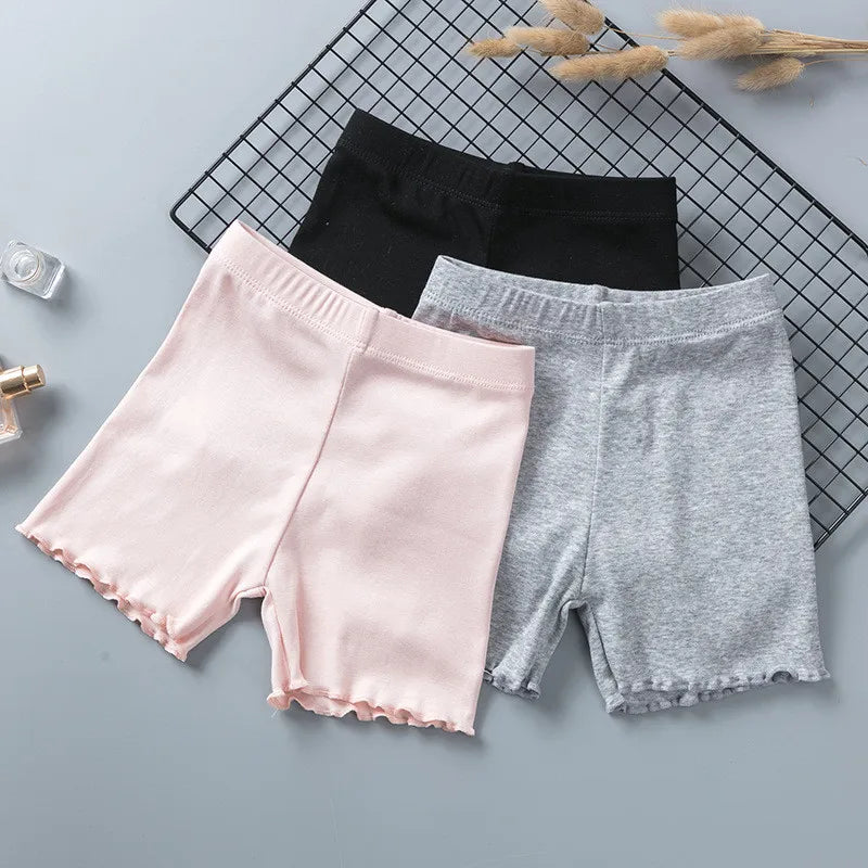 100% Cotton Girls Safety Pants Top Quality Kids Short Pants