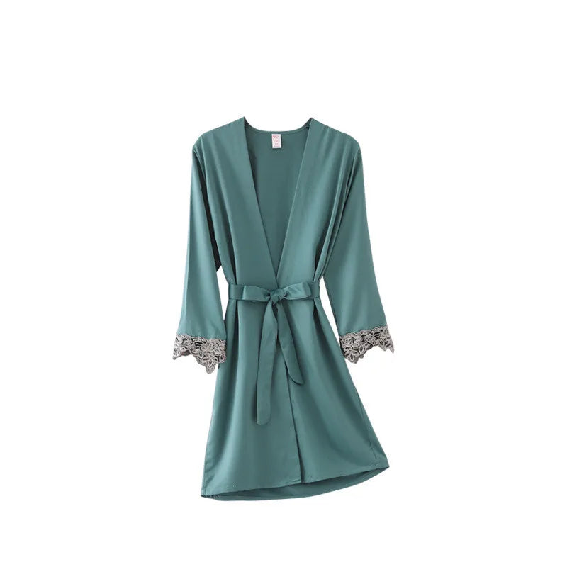 Green Women Lace Robes